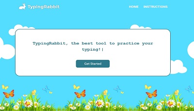 typing rabbit website screenshot